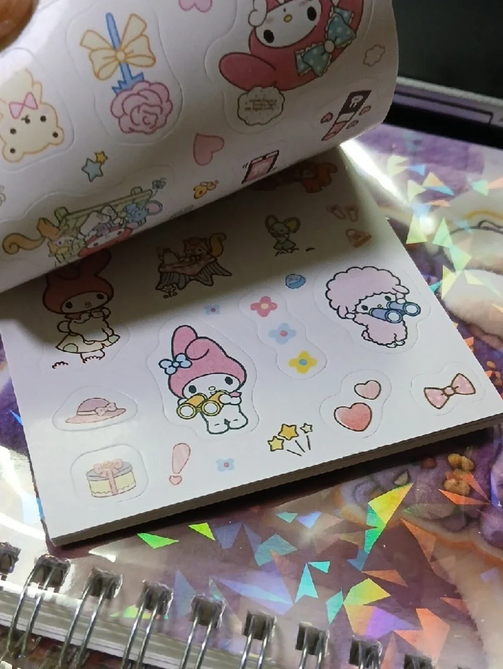 Cute Purple Kuromi Sticker Book — 24 Pages